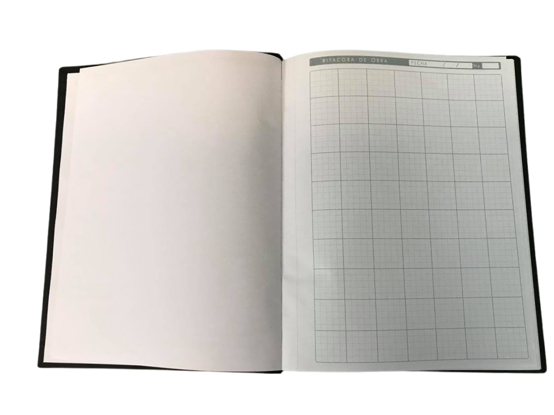 Bitácora de Obra de 100 Hojas Sin Folio