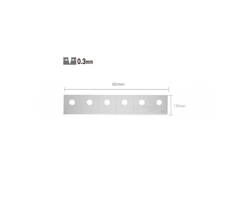 Repuesto Ctb-5 Olfa Para Cutter Ctn-1 De 18mm