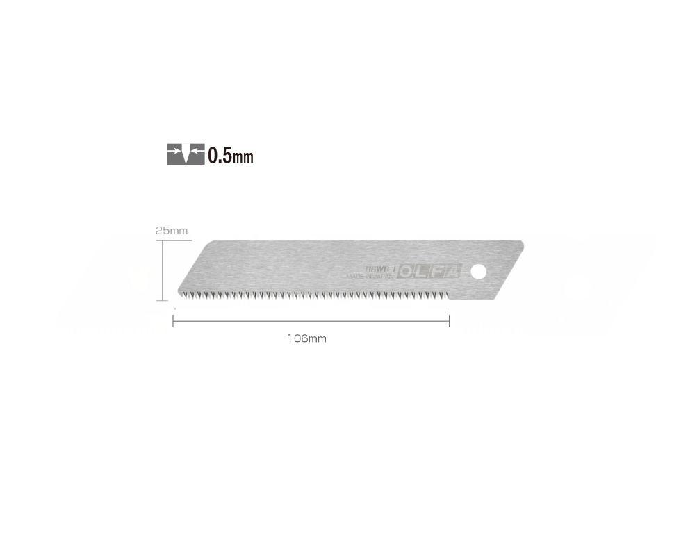Repuesto Hswb-1 Olfa Para Cutter H-1 De 25mm De Sierra