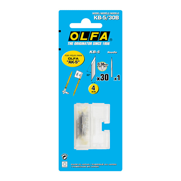 Repuesto Kb-5/30b Olfa Para Cutter Ak-5 30 Piezas