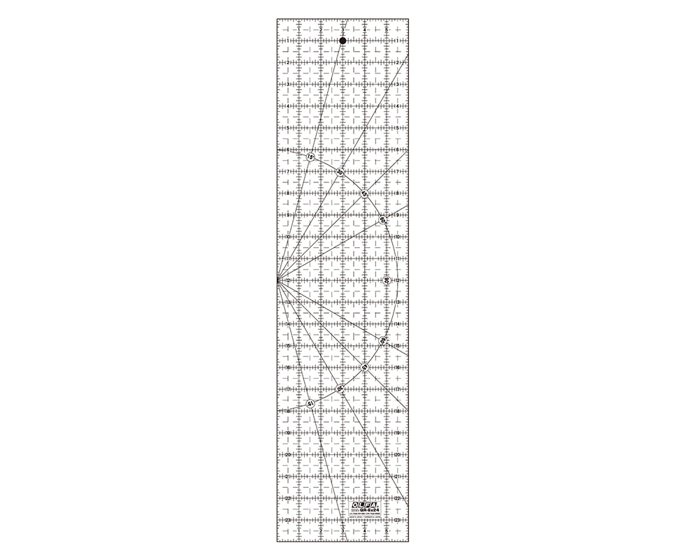 Regla Olfa Qr-6x24 En Pulgadas
