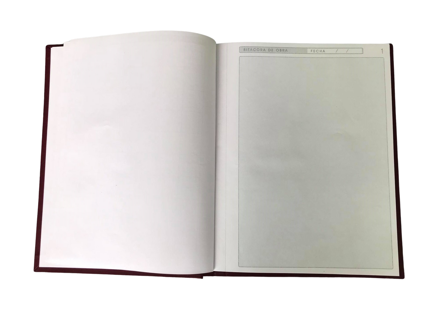 Bitácora de Obra Foliada de 100 Hojas