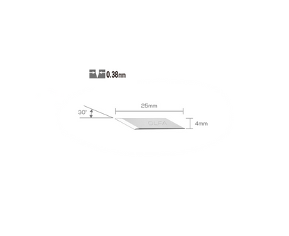 Repuesto Kb-5/30b Olfa Para Cutter Ak-5 30 Piezas