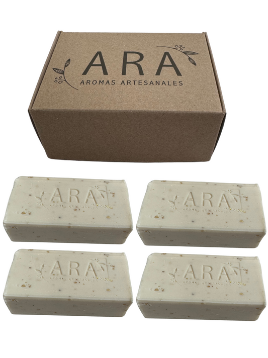 4 Piezas De Jabones Artesanales ARA De Arroz De 120 Gramos
