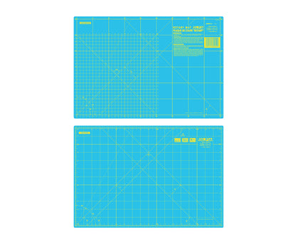 Kit De Cutter Y Base Para Corte Olfa Edición Especial Blue